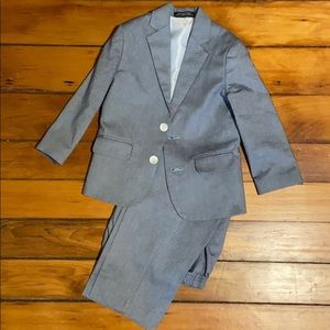 Blue/grey toddler suit